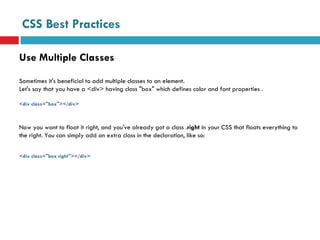 Css Best Practices | PPT