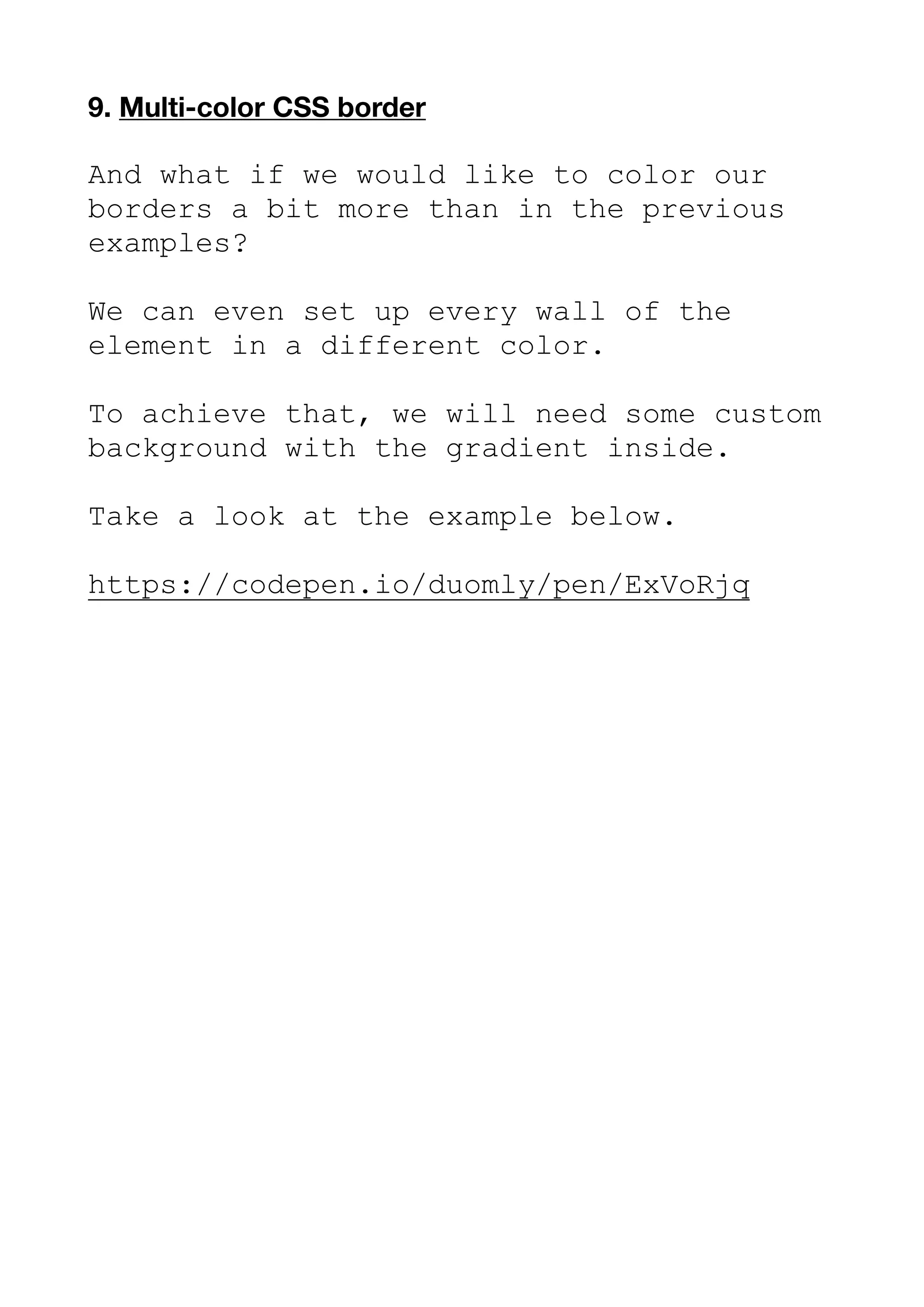 Css border examples | PDF