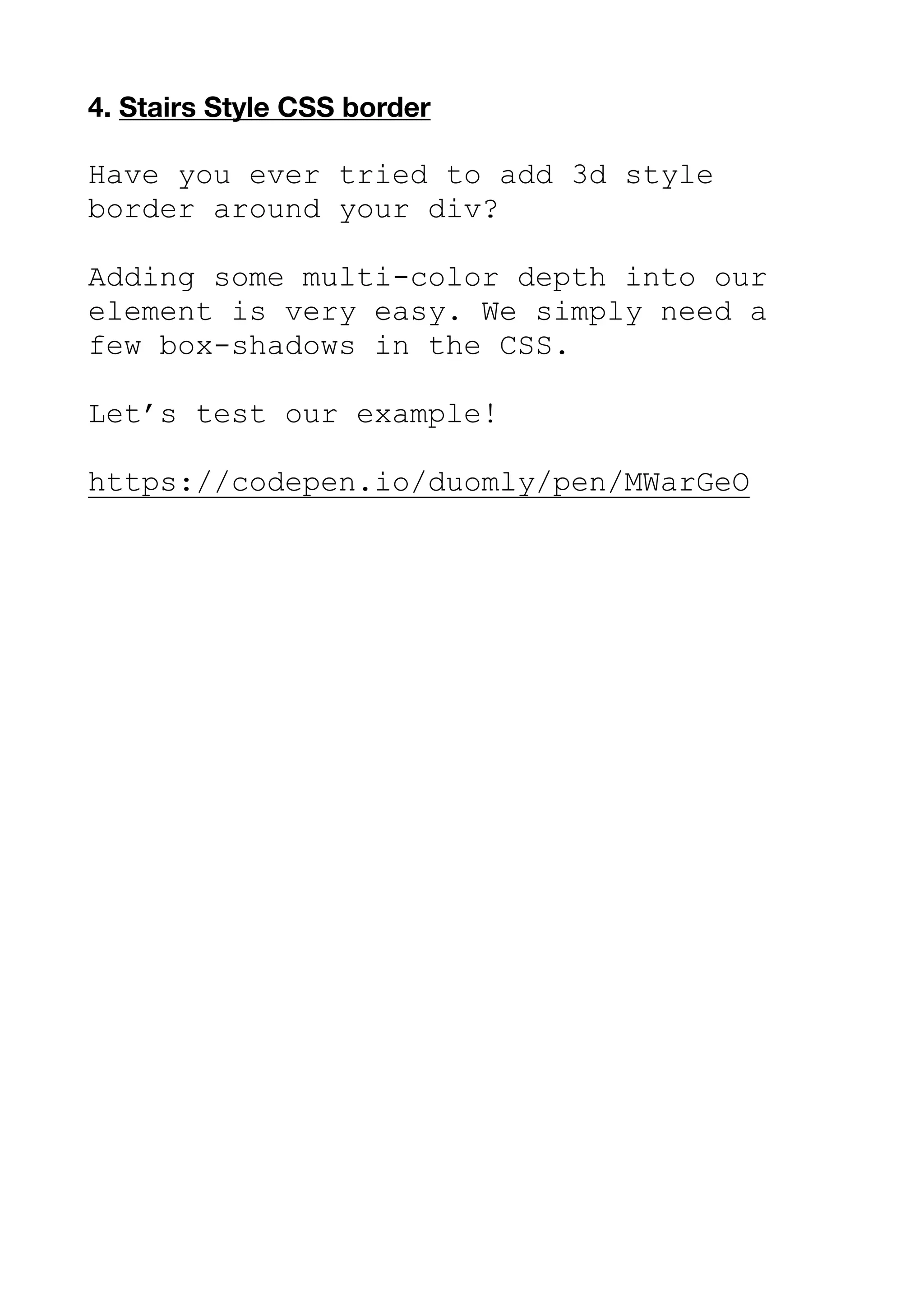 Css border examples | PDF