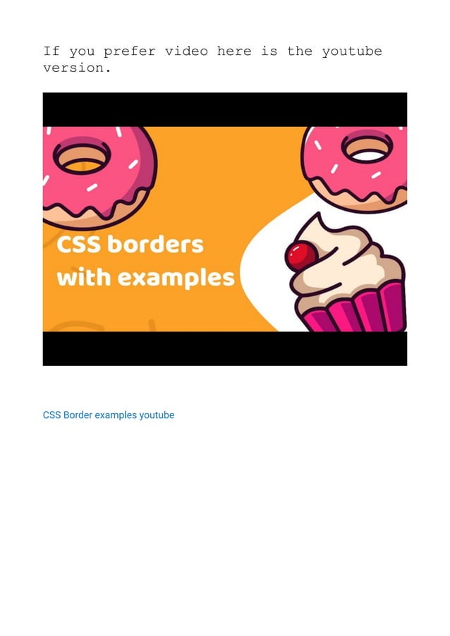 Css border examples | PDF