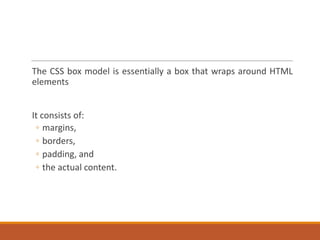 Css box model | PPT