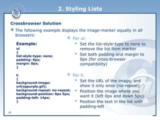 Ul List Design Css css box model and how to use css box model.pptx