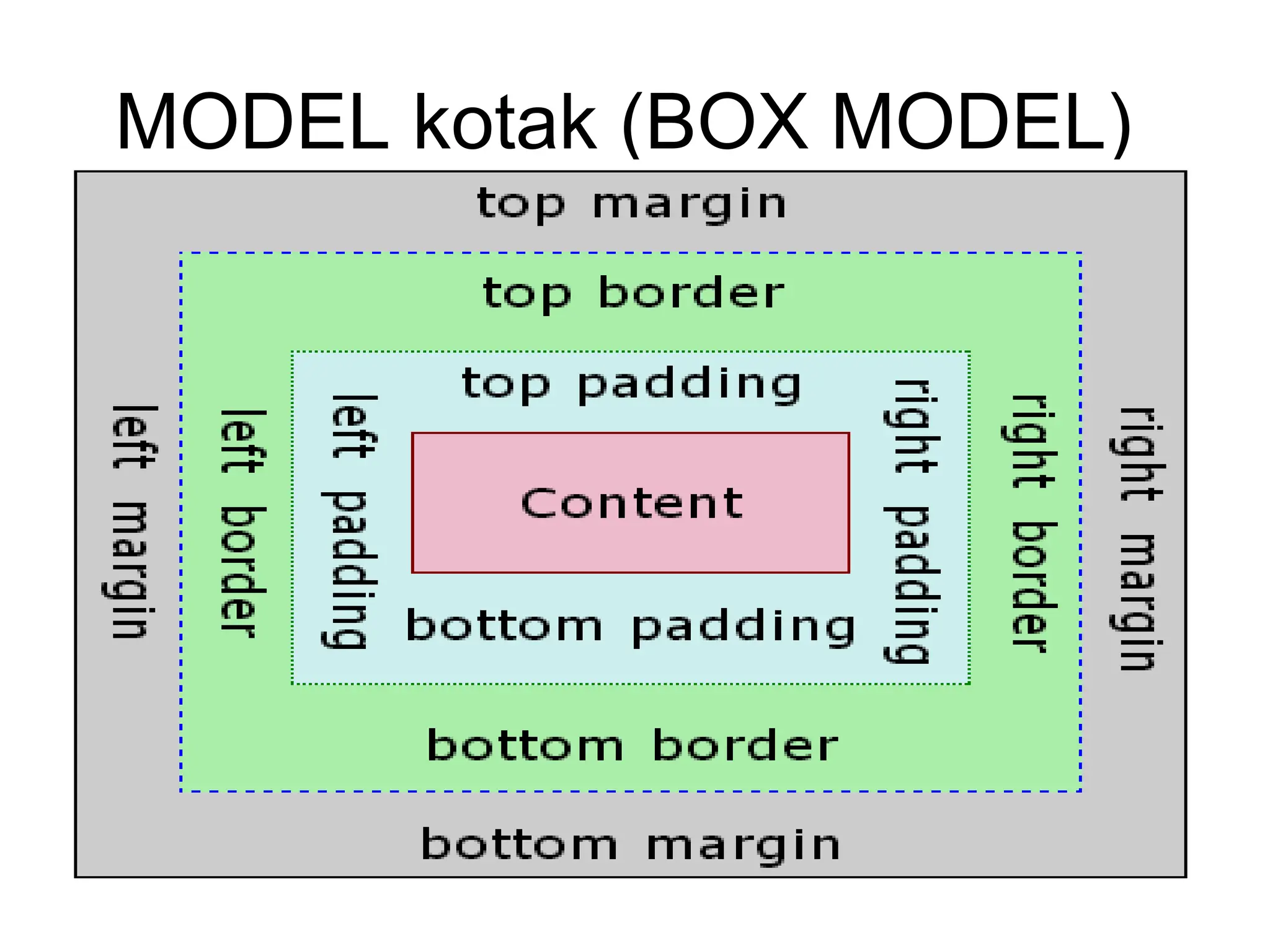 MODEL kotak (BOX MODEL)
 