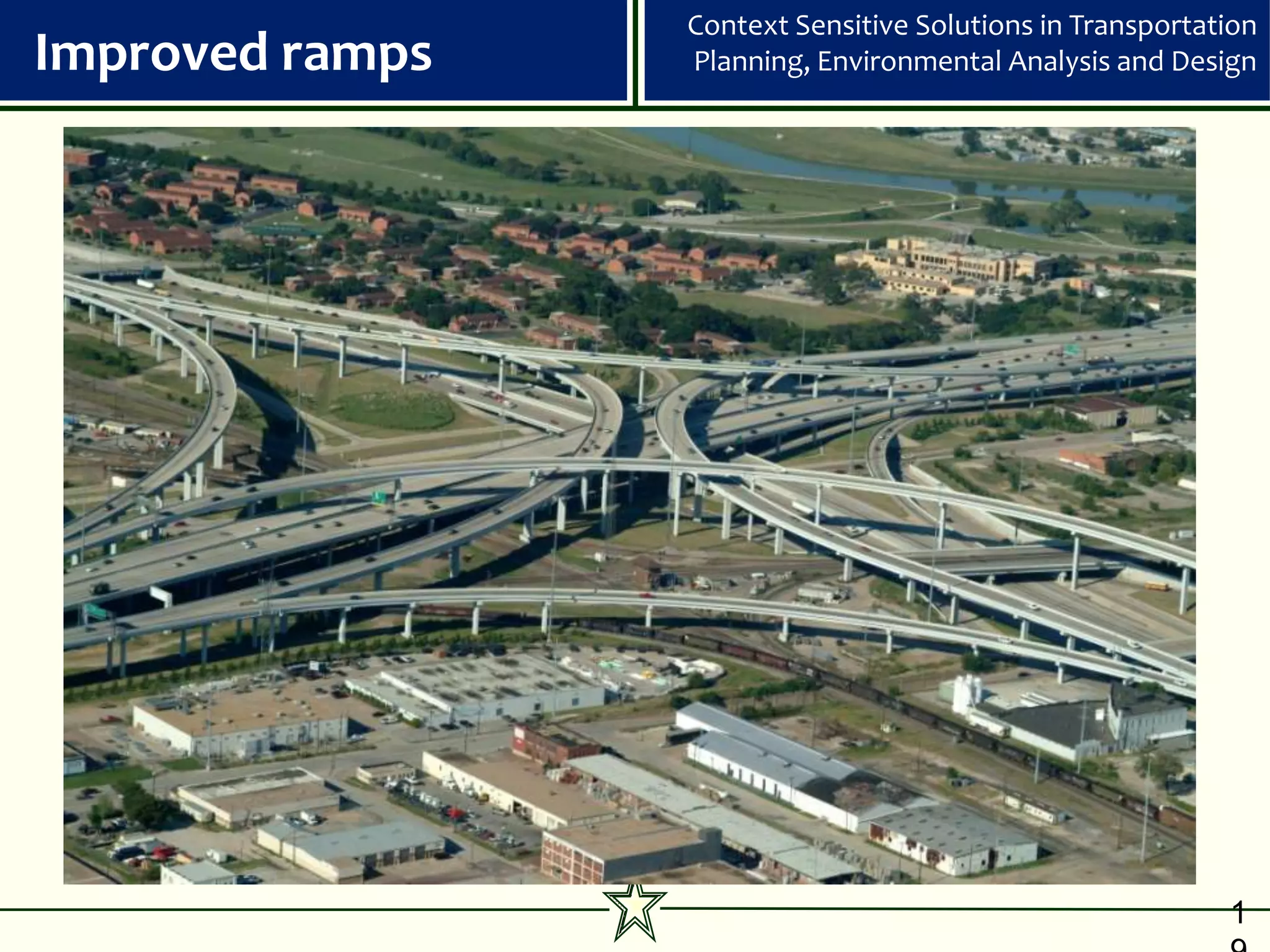 Context Sensitive Solutions in Transportation
Improved ramps   Planning, Environmental Analysis and Design




                                                           1
 