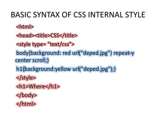 Css color and background properties | PPTX