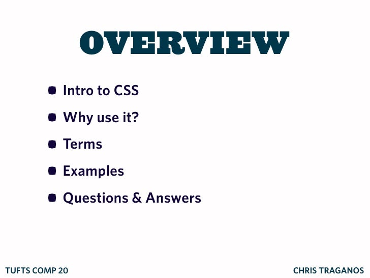 CSS: An Introduction