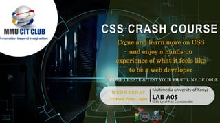 Css crash course | PPT