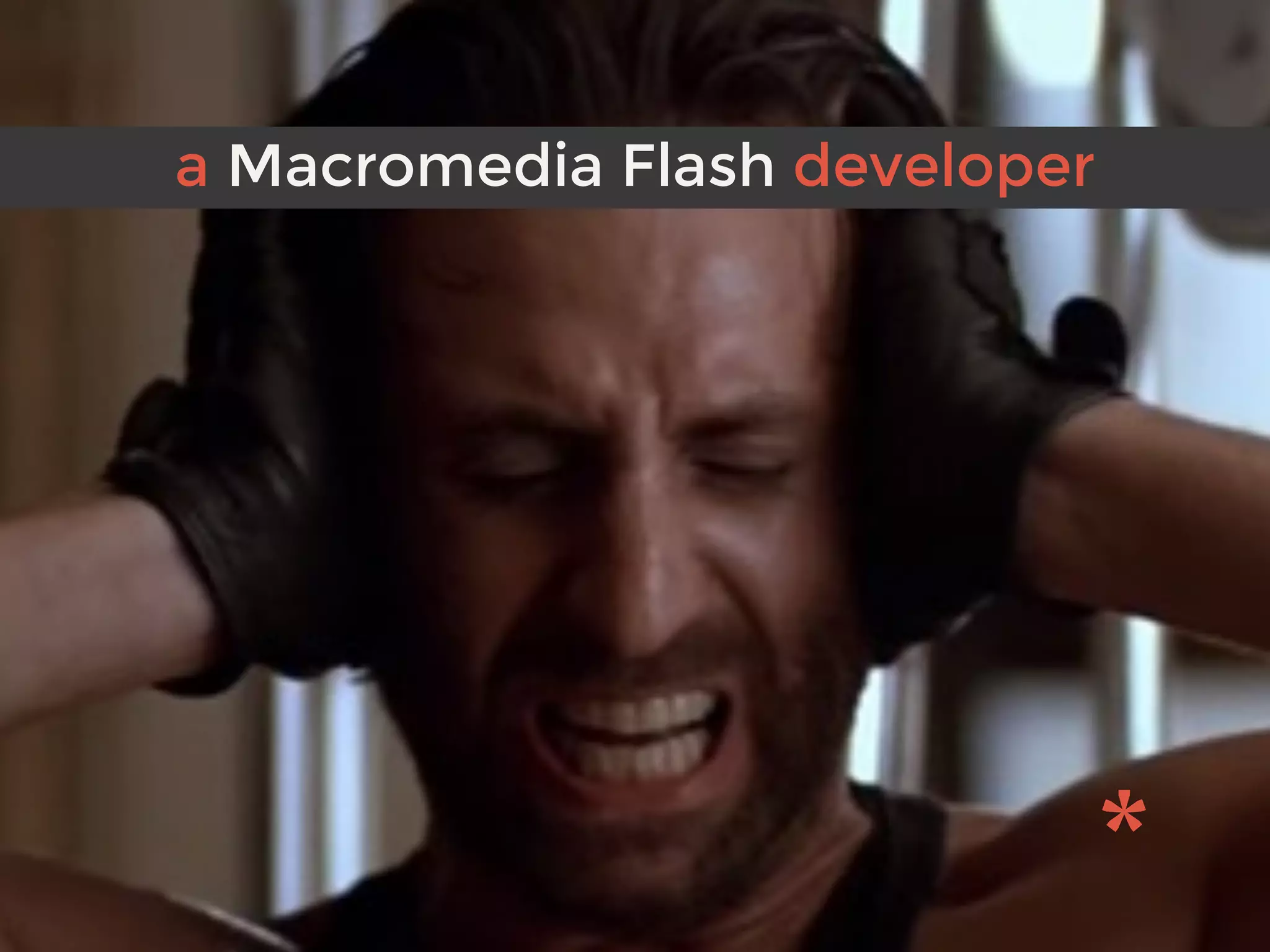a Macromedia Flash developer
 