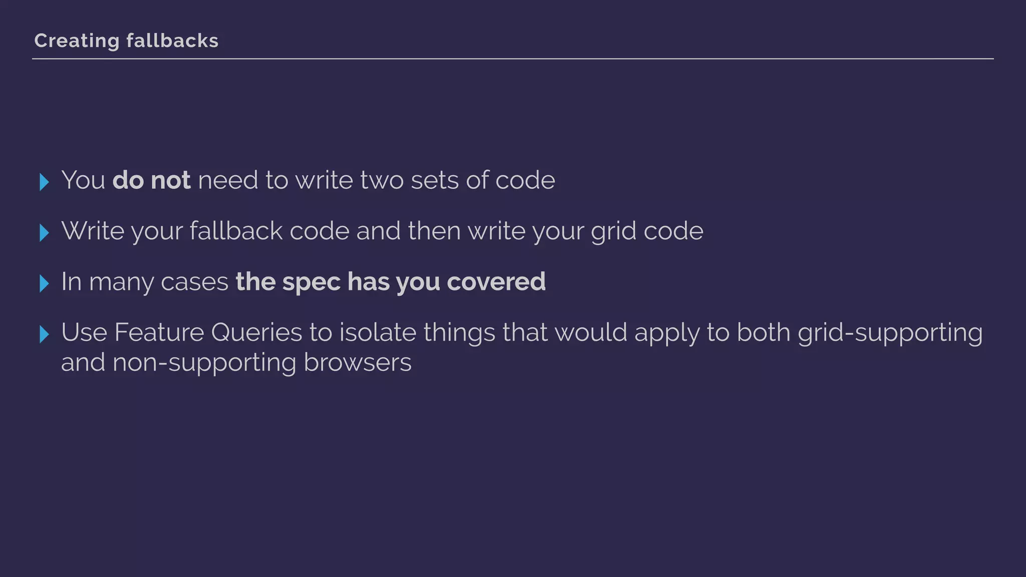 https://rachelandrew.co.uk/css/cheatsheets/grid-fallbacks
 