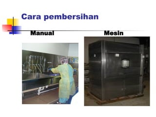 Cara pembersihan
Manual Mesin
 