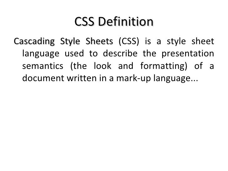 How To Define Css In Html - PELAJARAN