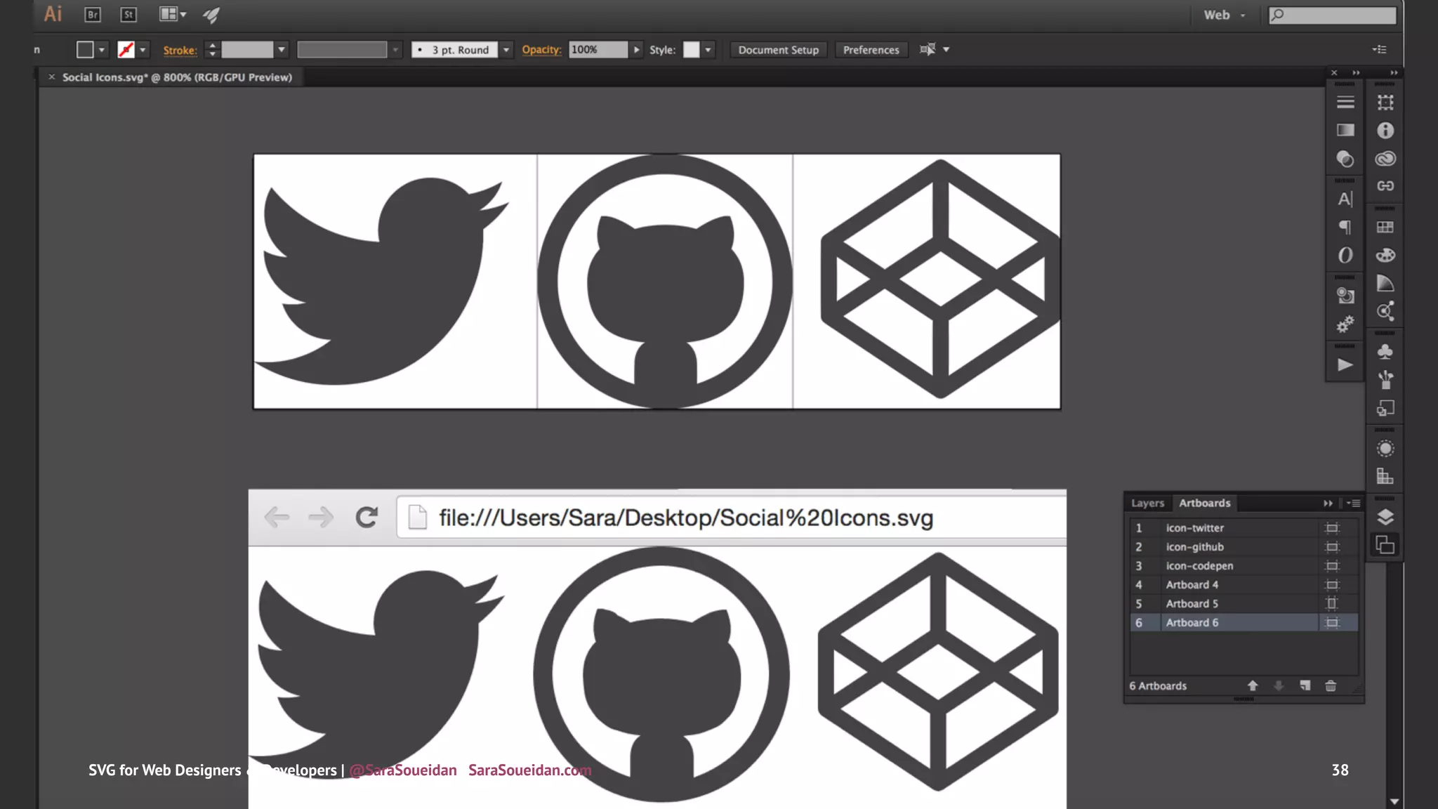 SVG for Web Designers & Developers | @SaraSoueidan | SaraSoueidan.com 38
 