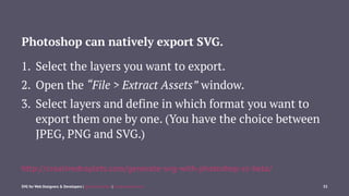SVG For Web Designers (and Developers) 