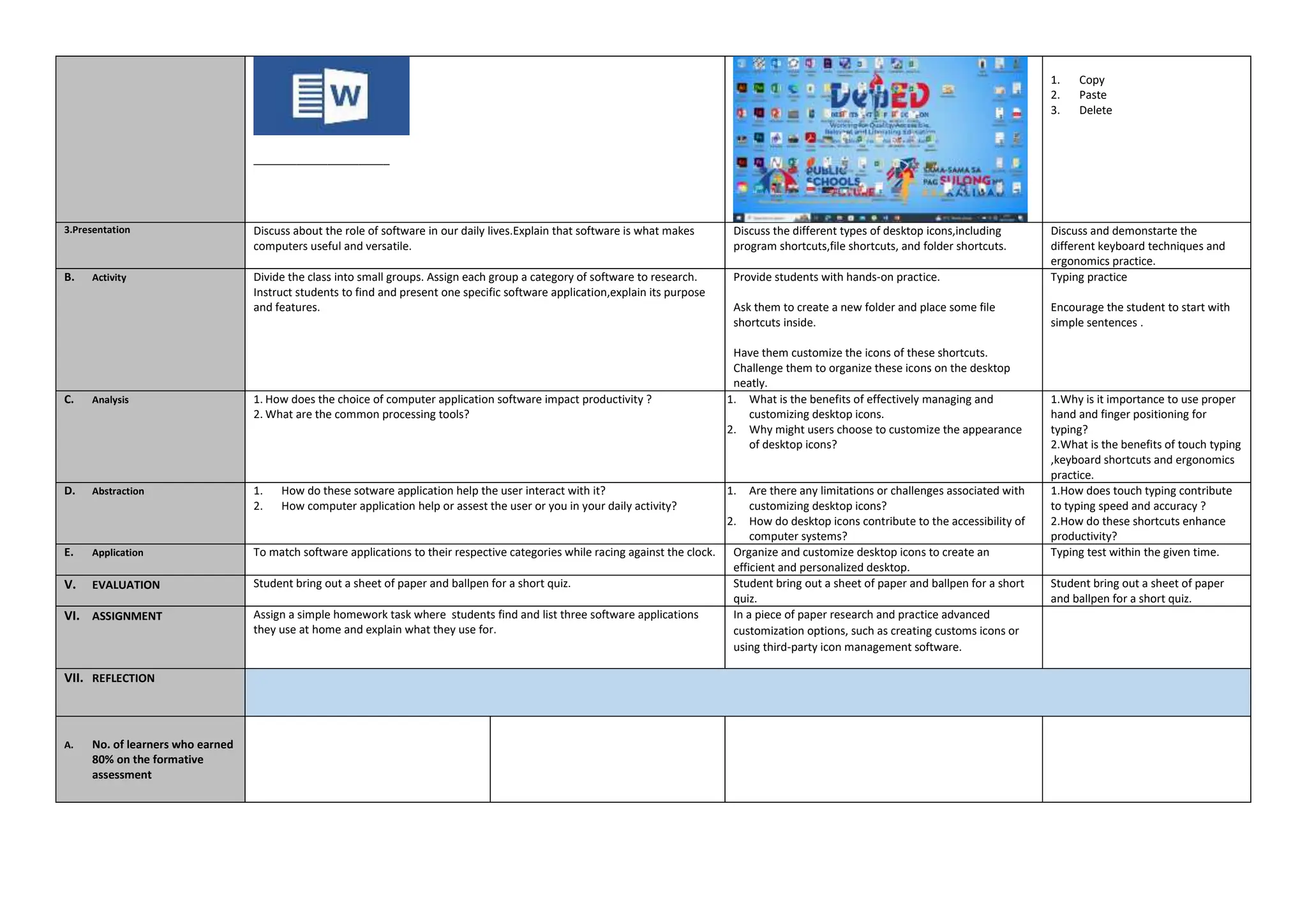 COMPUTER SYSTEM SERVICING DAILLLY LESSON | DOCX