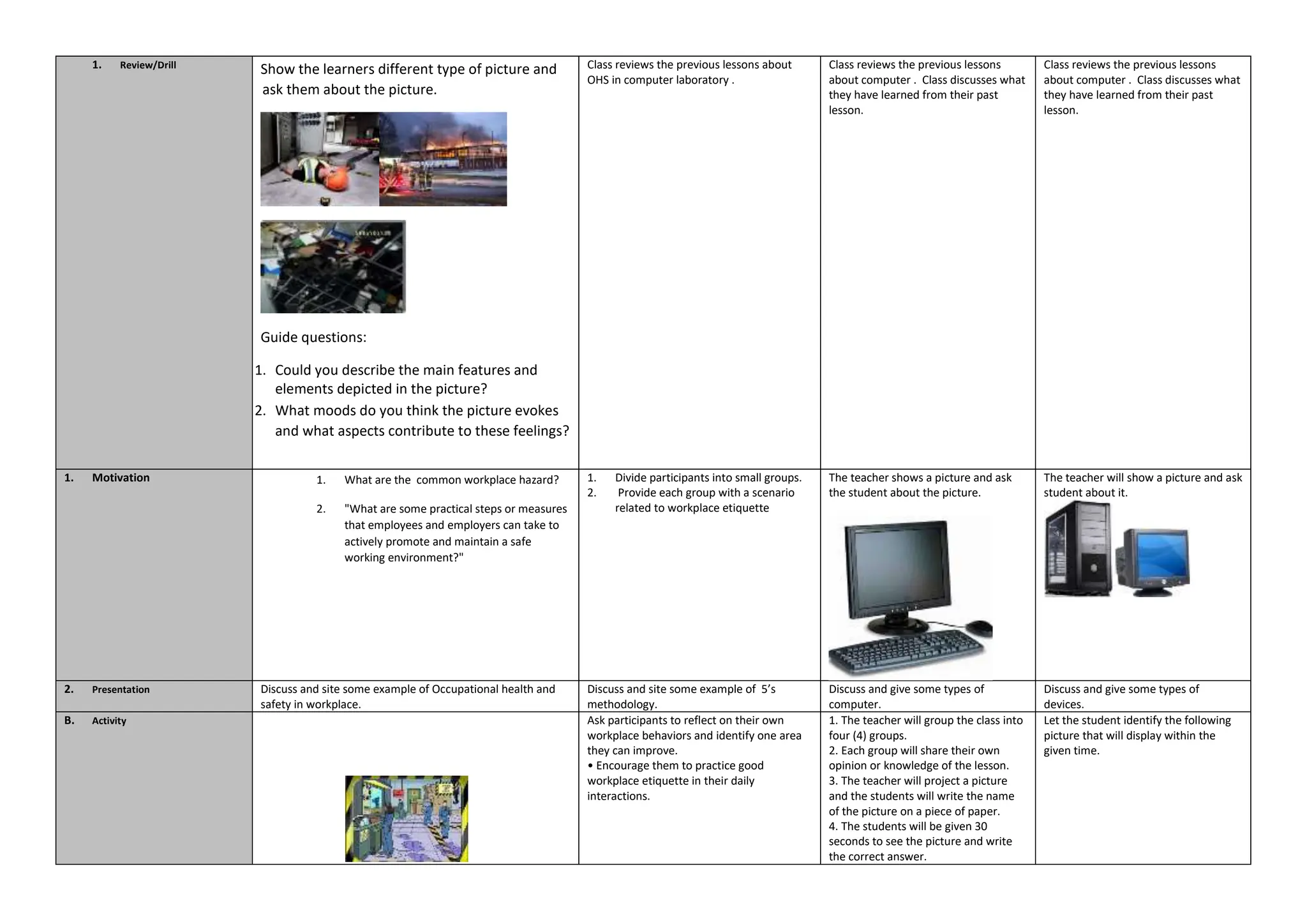 COMPUTER SYSTEM SERVICING DAILLLY LESSON | DOCX | Computing ...