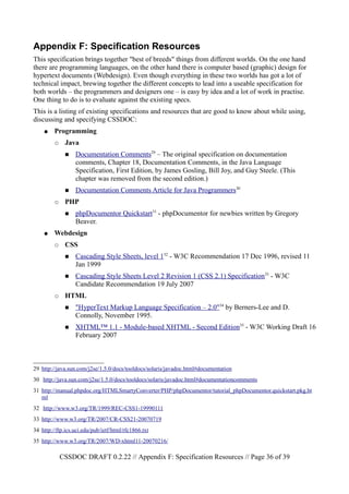 Appendix In. User Specification Cssdoc | PDF