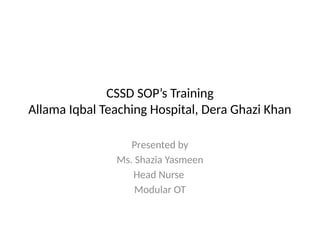 CSSD_SOP cssd ppt _Training.pptx
