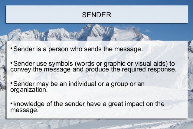 The Meaning And Process Of Communication