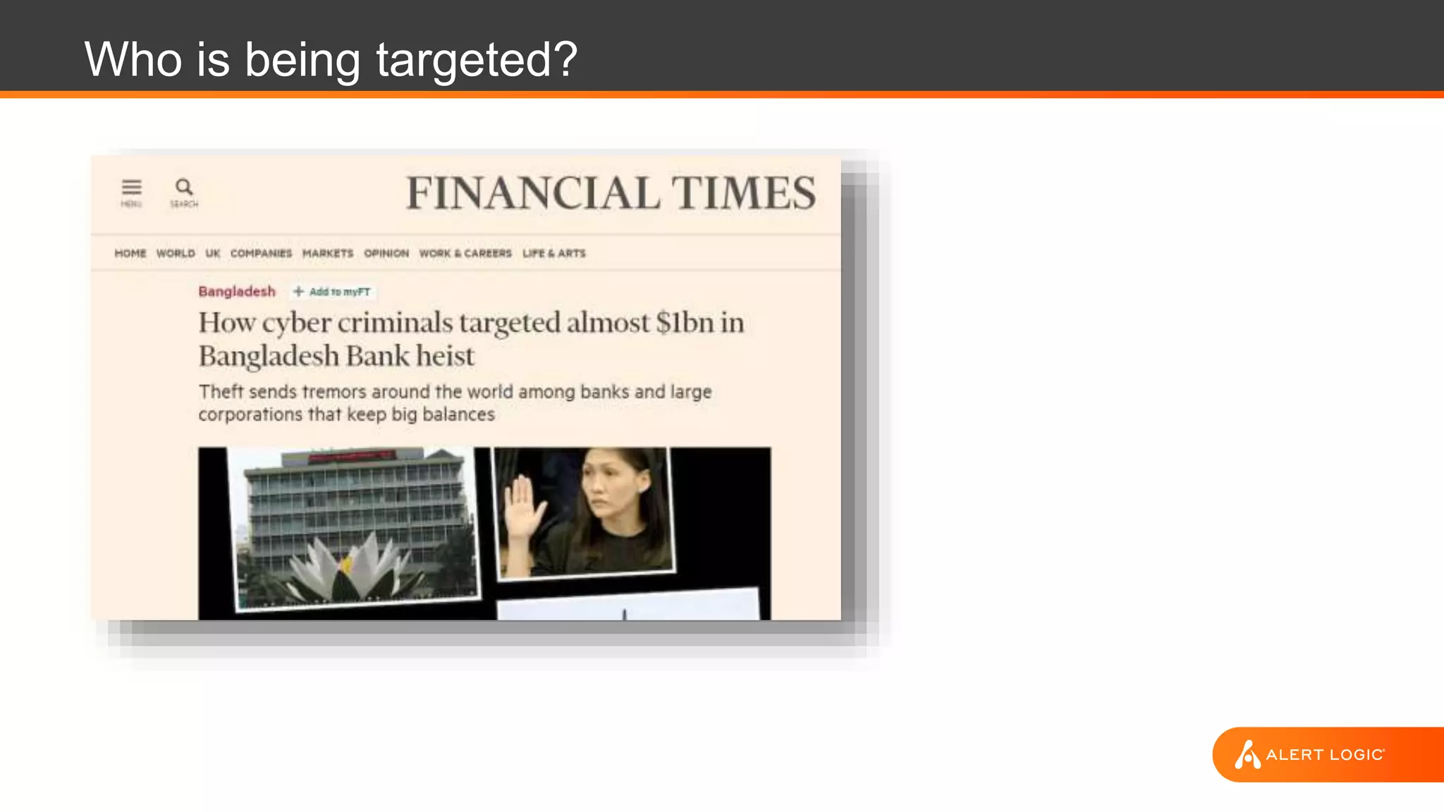 Who is being targeted?
 