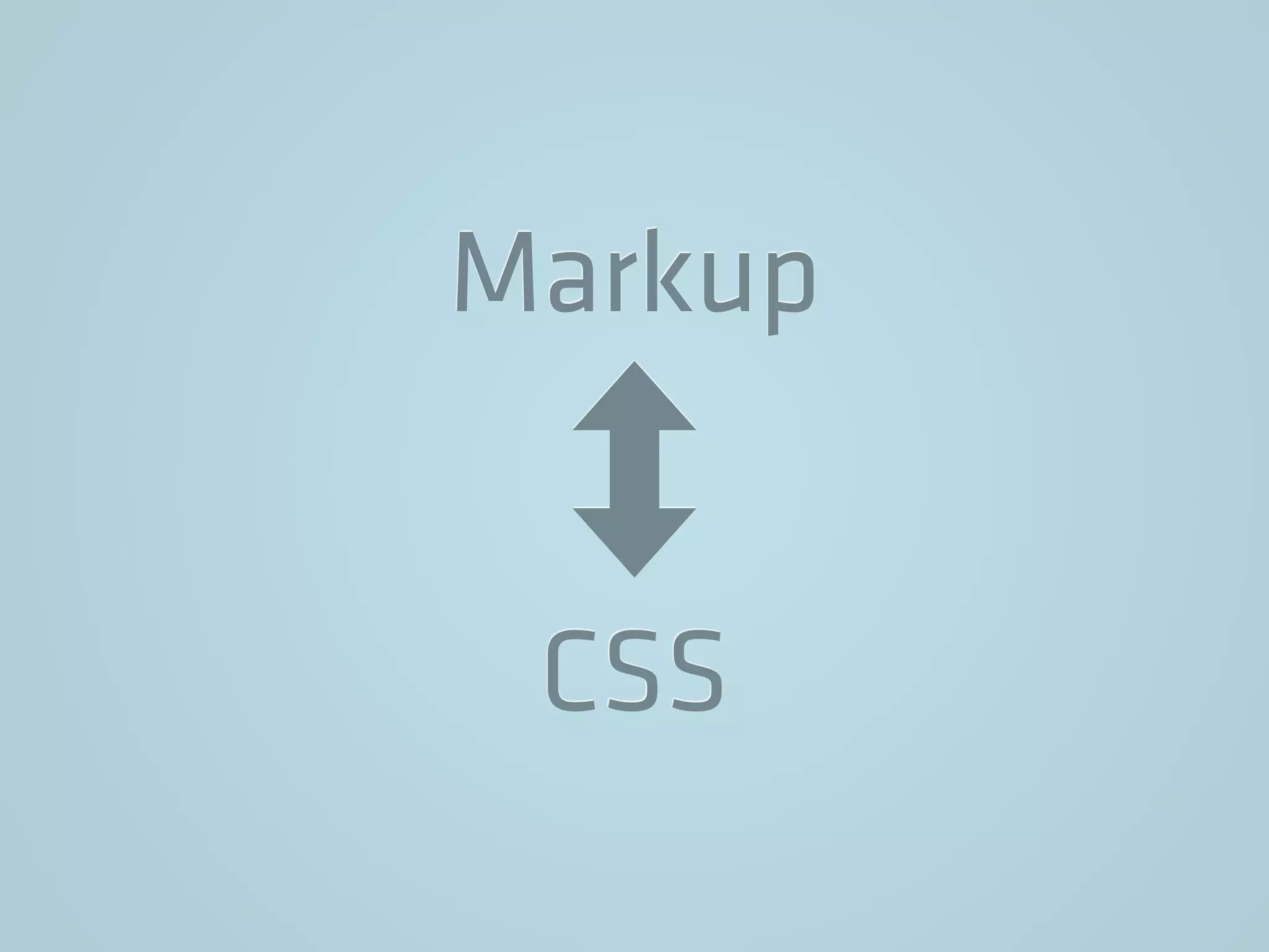 Markup
CSS
 