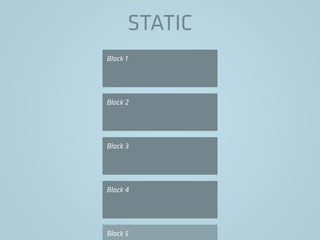 STATIC
Block 1
Block 2
Block 3
Block 4
Block 5
 