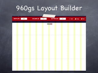 960gs Layout Builder
 