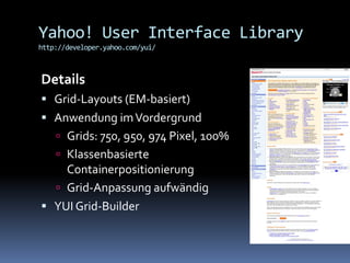 Css Frameworks - Ein Überblick (04/2008)