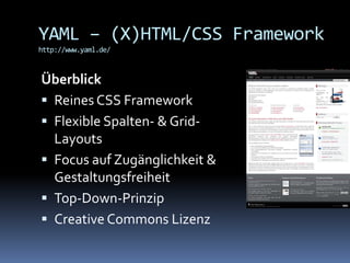 Css Frameworks - Ein Überblick (04/2008)
