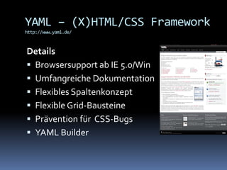 Css Frameworks - Ein Überblick (04/2008)