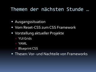Css Frameworks - Ein Überblick (04/2008)