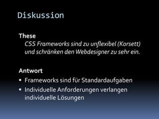 Css Frameworks - Ein Überblick (04/2008)