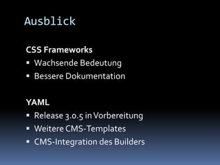 Css Frameworks - Ein Überblick (04/2008)