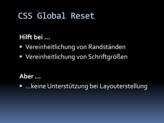 Css Frameworks - Ein Überblick (04/2008)