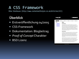 CSS Frameworks (09/2008)