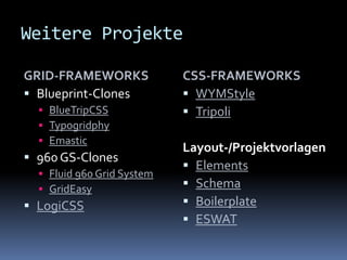 CSS Frameworks (09/2008)