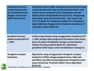 Obat Ics Css gina astma kontrol and exaserbation | PPTX