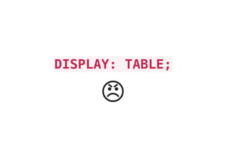 DISPLAY: TABLE;
ὢ
 