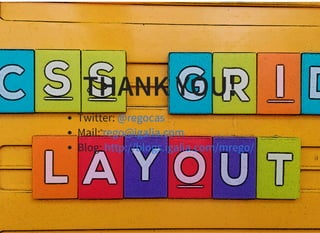 © euphro https://www.flickr.com/photos/euphro/8455969860/
THANK YOU!
Twitter:
Mail:
Blog:
@regocas
rego@igalia.com
http://blogs.igalia.com/mrego/
 