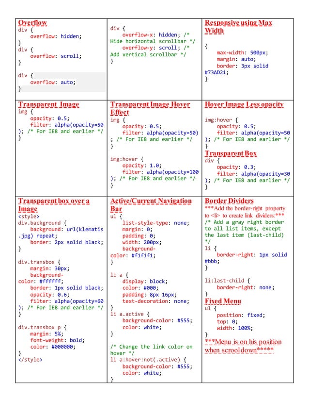 Css(handbook) | PDF