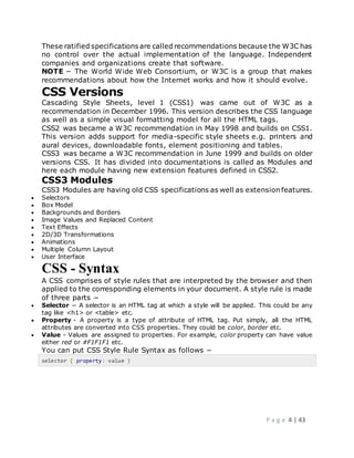 Css handouts (recovered) | PDF