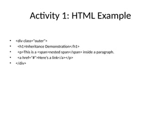 CSS_Inheritance_Activities.pptxcvbdfbbbbvvc | PPTX