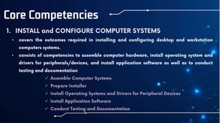 Core Competencies
•
•





 