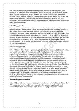 CSS International Relations 2 Notes | PDF