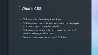 Css Intro by | PPT