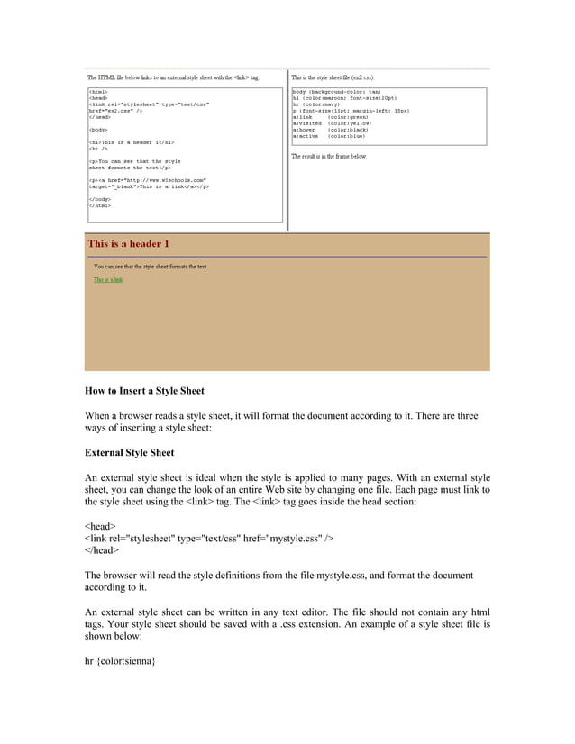 Css introduction | PDF