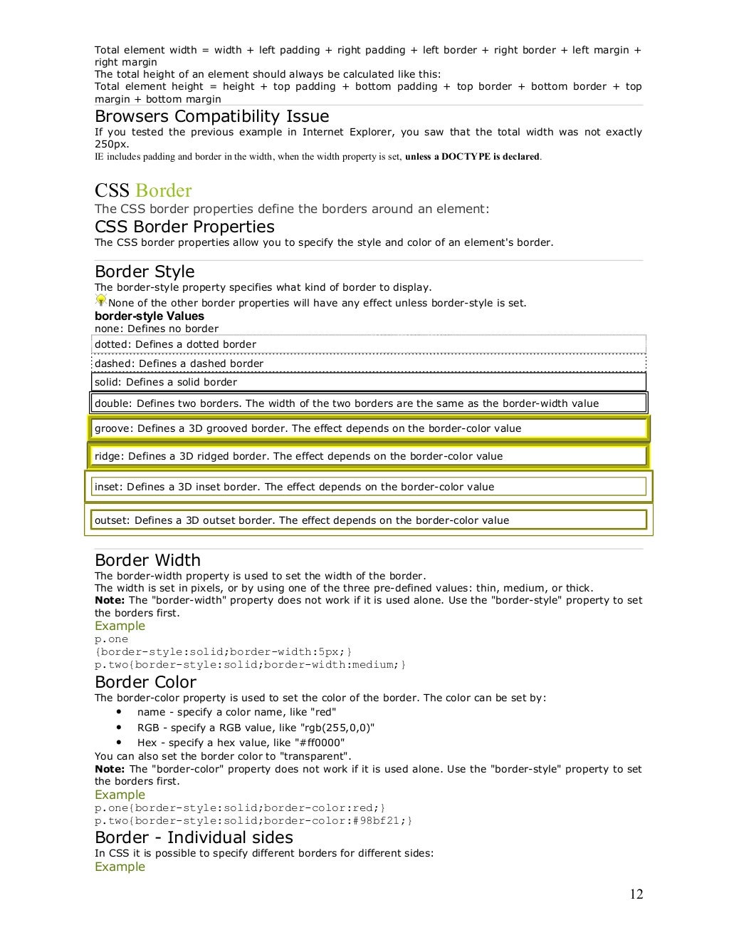 Css introduction