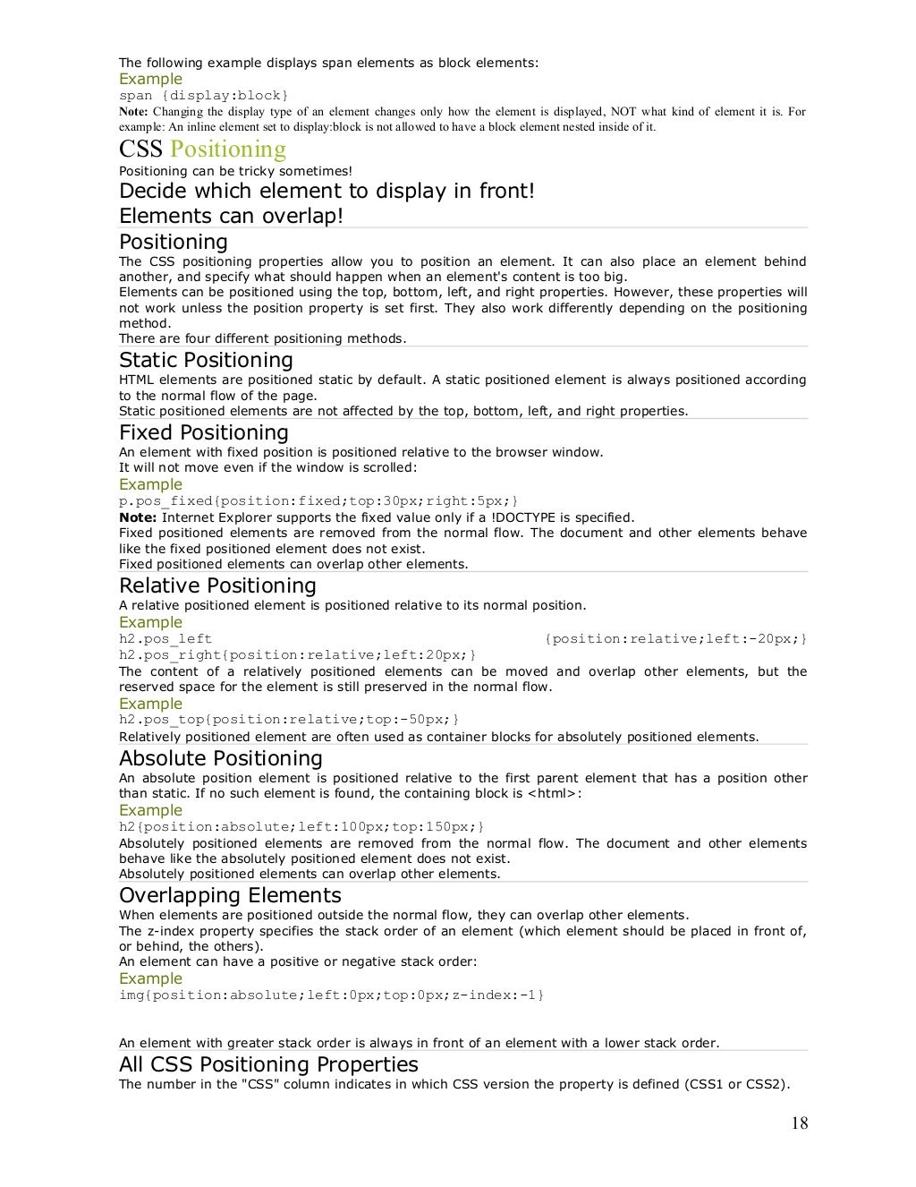 Css introduction