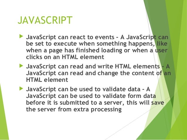 A quick guide to Css and java script