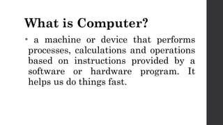CSS Quarter 1 LESSON 1 - TYPES OF COMPUTER | PPTX