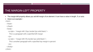 Css margins | PPT
